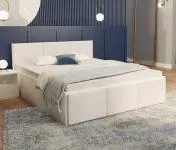 Manželská posteľ PANAMA T 140x200 so zdvíhacím roštom BIELA